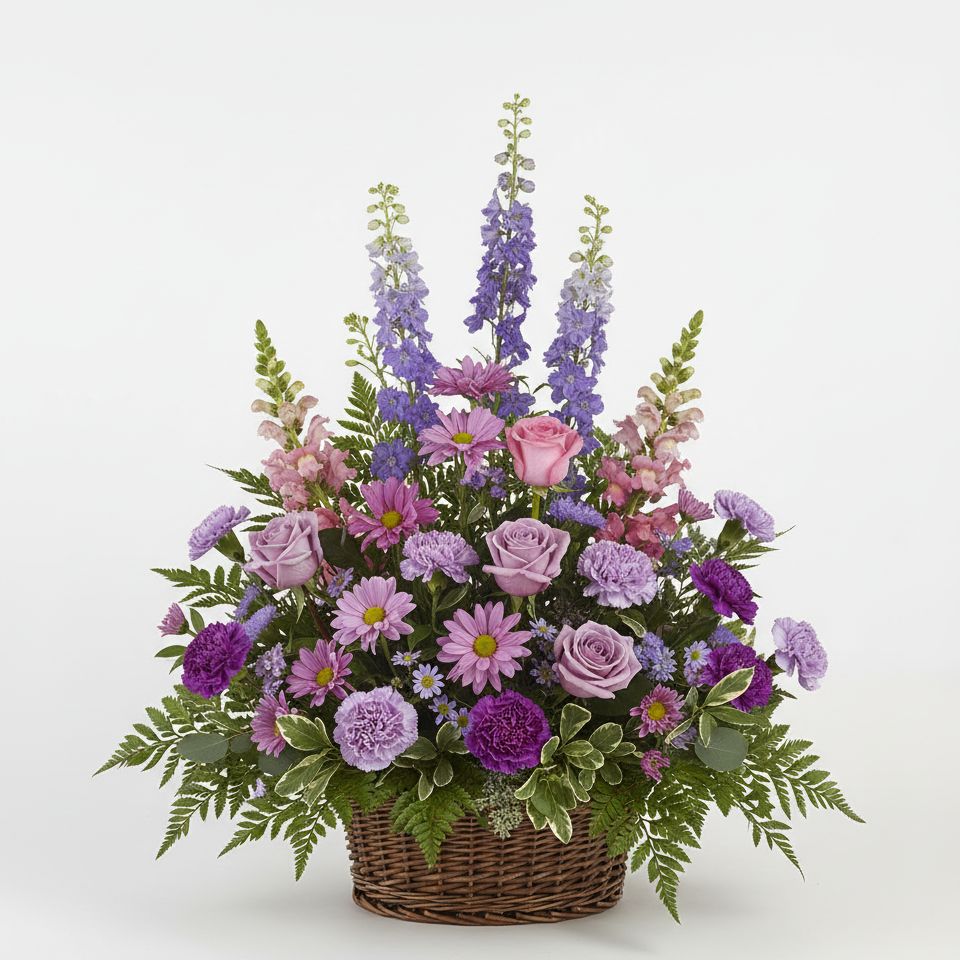 Whimsical Lavender Basket Whimsical Lavender Basket