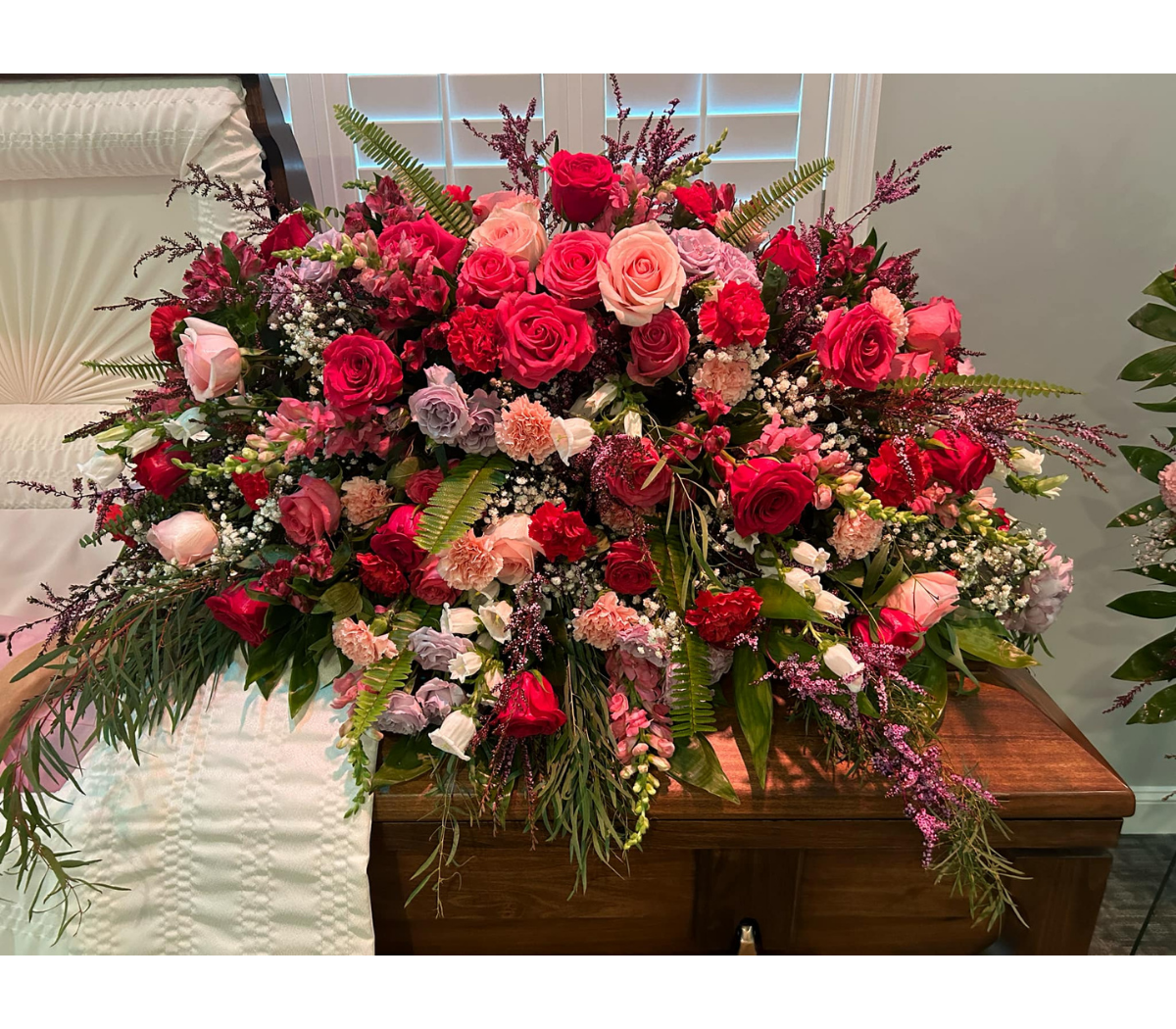 Reds casket blanket Reds casket blanket