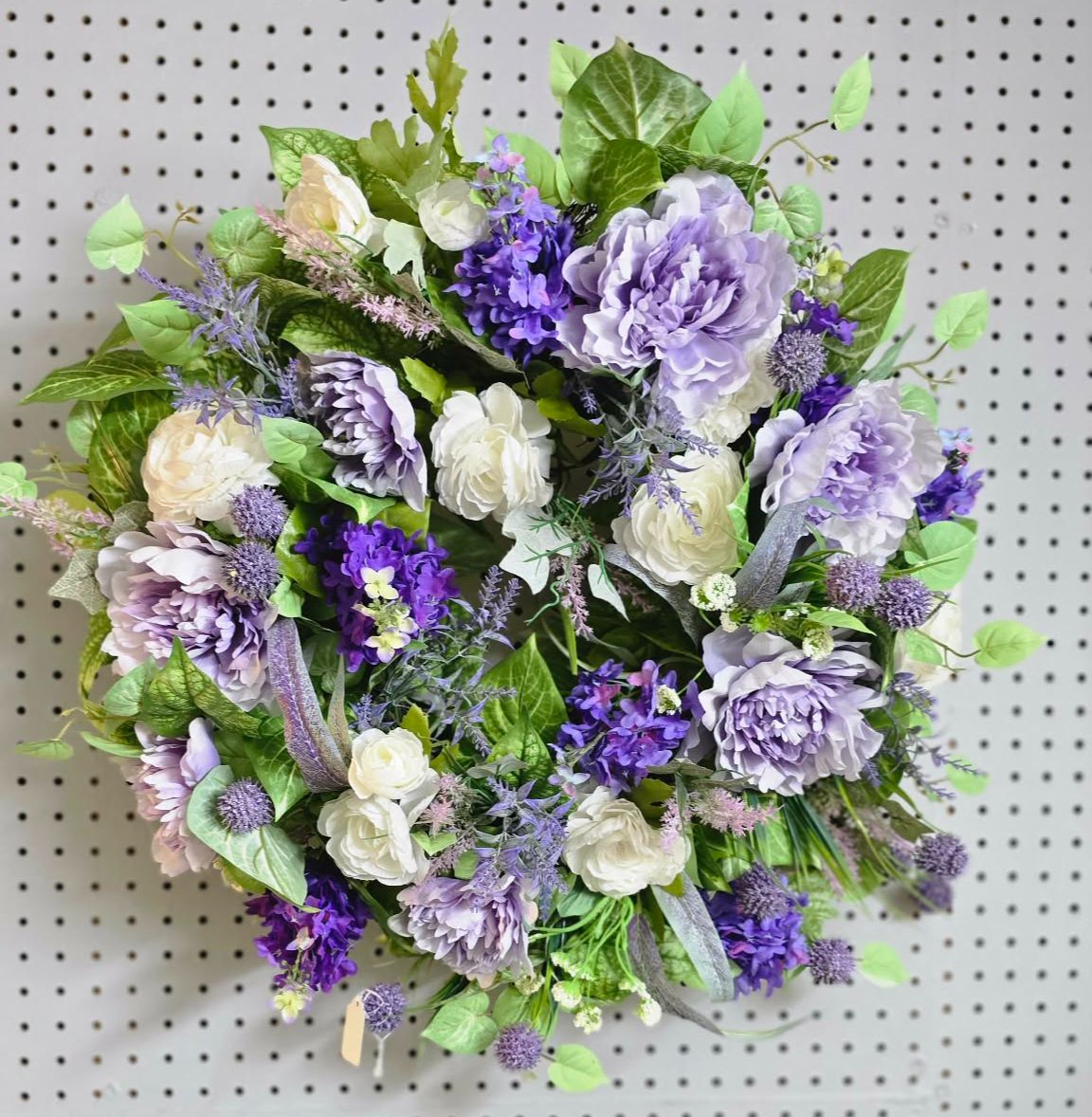 Lavender Silk Flower Wreath Lavender Silk Flower Wreath